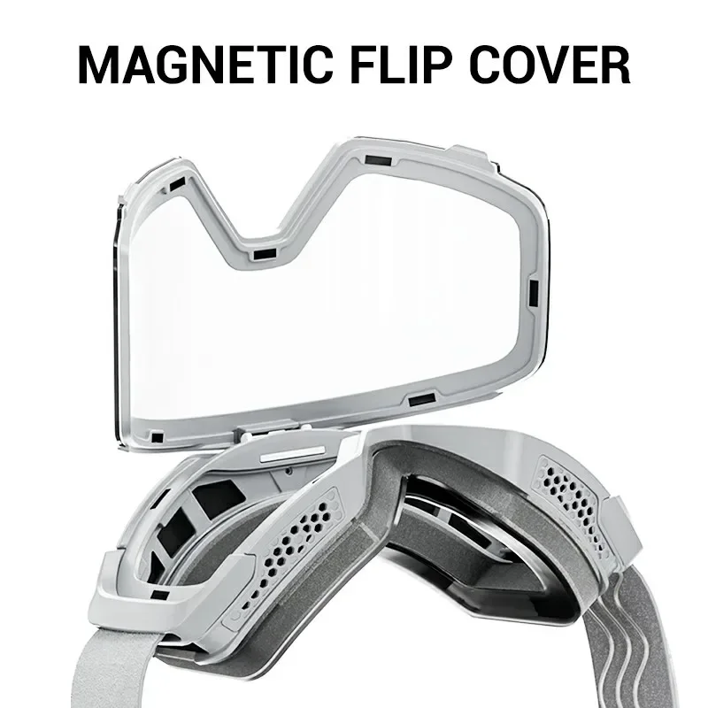 Kapvoe OTG Flip Ski Goggles Photochromic Snow Goggles Men Snowboard Mask for Women UV400 Protection Glasses Snowmobile Winter