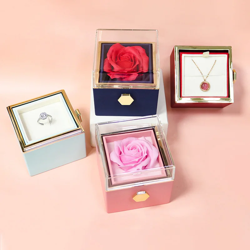 New-Rotation-Rose-Jewelry-Gift-Box-Valentine-s-Day-Marriage-Acrylic ...