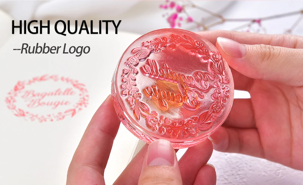 Description Picture 4 of itemPersonalized Seal LOGO Private Acrylic Stamp Custom Wedding Student Graduation Business Logo Package Transparent Acrylic Stamp