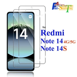 Premium 6.67 Tempered Glass Screen Protector - Crystal Clear, HD Transparency, Anti - Scratch for 2 Pieces (For RM Note 14 5G)