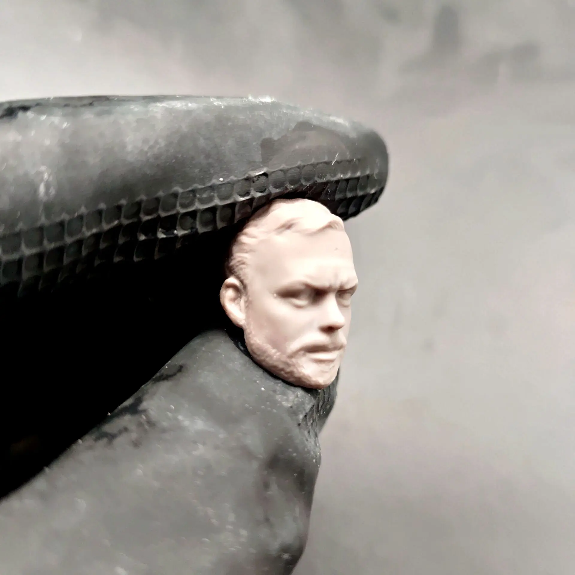 1/18 1/12 1/10 Mark Counterpard L'Alloggiamento Head Sculpt Non Verniciato Per 3.75 "6" 7 "Figura Shf Ml Mafex Mez Neca