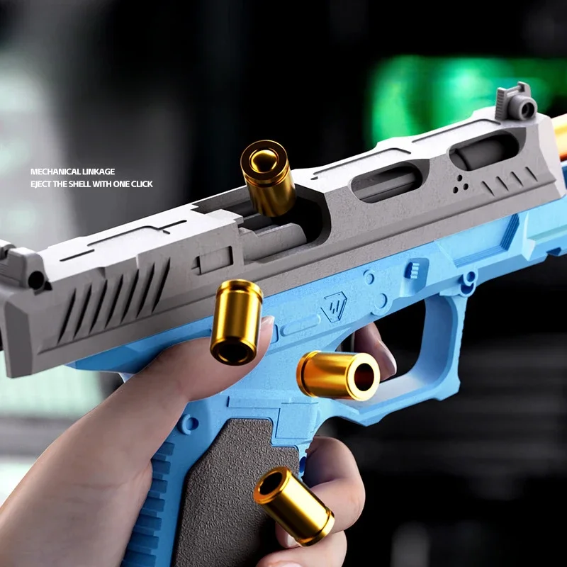 Shell Throwing SIG17 Pistol Continuous Firing Blowback  Soft Bullet Gun Empty Hanging Weapon Children's Toy Boys Gift 4