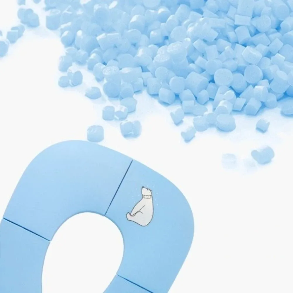 Foldable Baby Travel Toilet Seat Washable Non-Slip Travel Potty Seat Suction Cups Cartoon Baby Potty Mat Public Restrooms