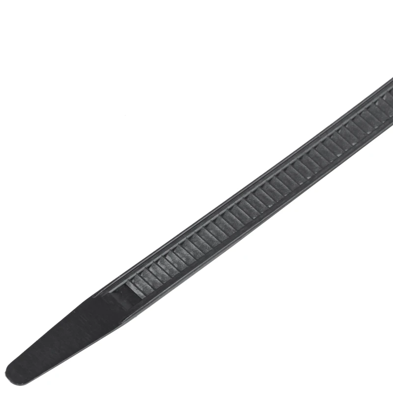 20 Pcs Black 162mm Length Nylon Push Mount Car Dome Cable Zip Tie 