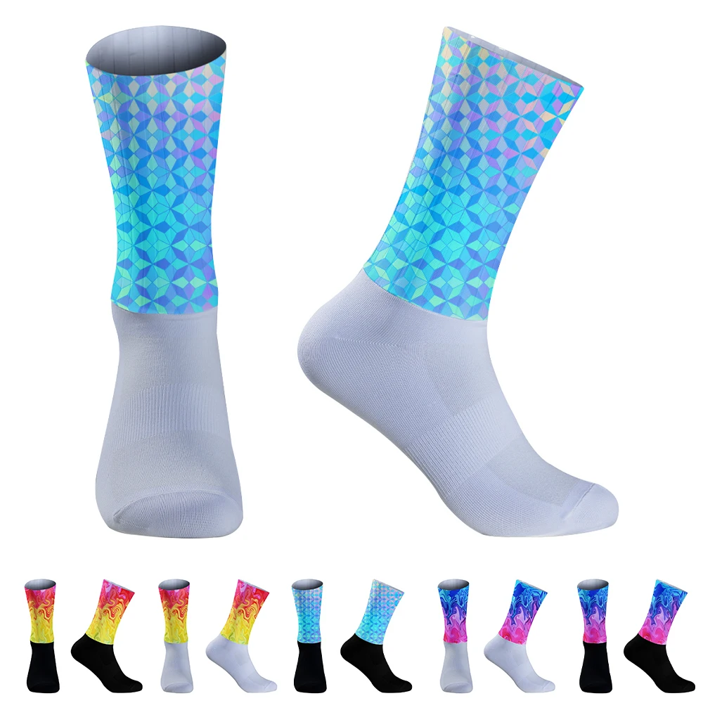 

Bicycle Compression Sport Sock Anti Slip Professional Bike Socks 2024 New Men And Women Sports Socks Racing Cycling Socks