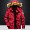 TRAF Winter New Cotton-Padded Men's Thick Fashion Handsome Hooded Cotton-Padded Jacket Pure Cotton Warm Cotton-Padded Jacket 3