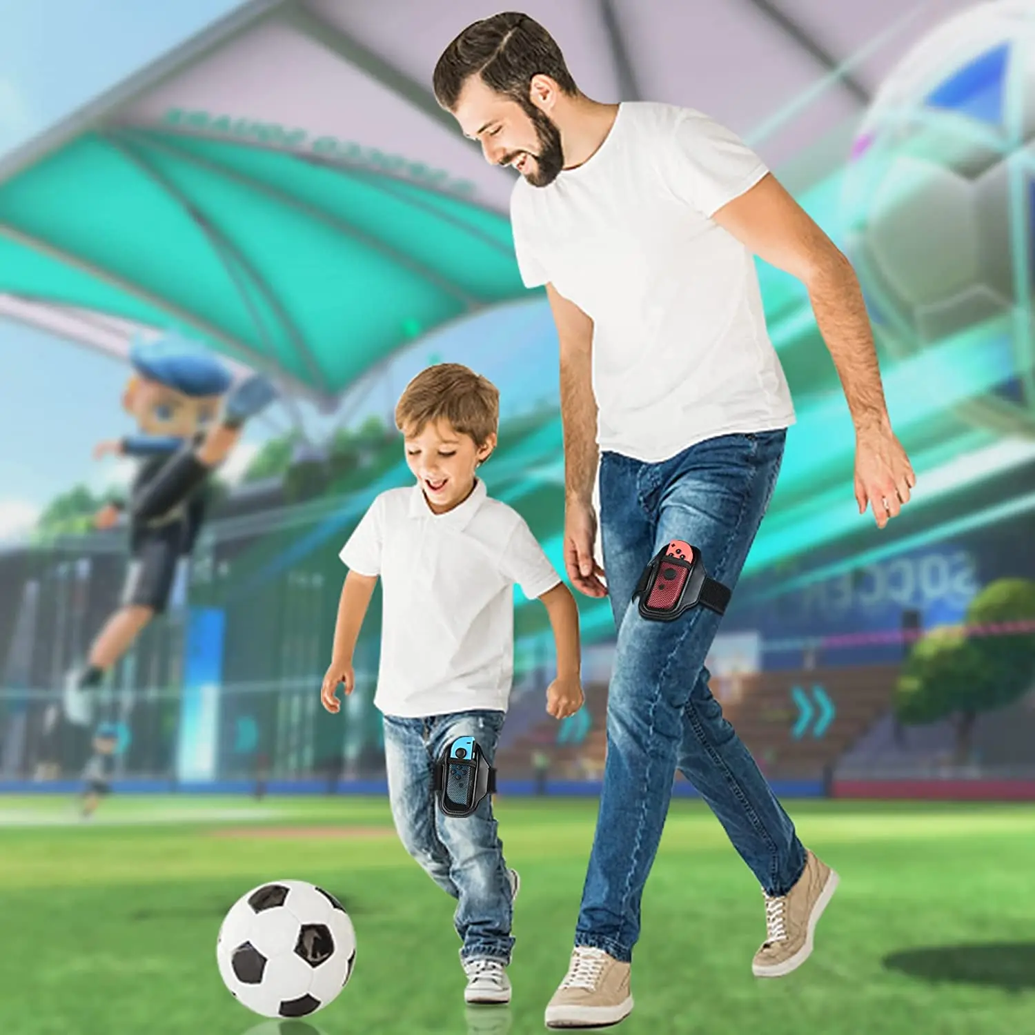 Alça Elástica para Nintendo Switch Oled Esportes Futebol ns Ring Fit Aventura Controlador Joycon Acessórios para Jogos 2023 - Image 3