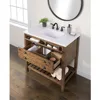 Monterey 37" Single Bathroom Vanity with Sink and Storage, Natural Brown 3