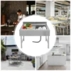 Freestanding Rectangular Silver Stainless Steel Sink Commercial Outdoor Sink for Homes/Restaurants 6