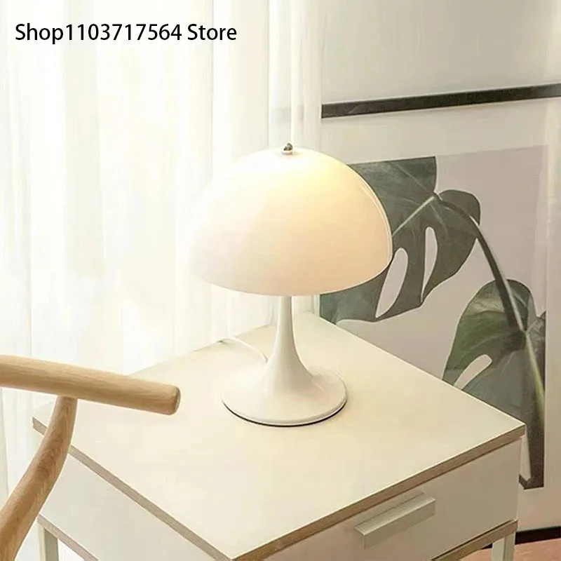 

Nordic Retro Cordless Touch Table Lamp Dimmable Rechargeable Mushroom Table Lamp Small Bedside Lamp Battery Operated Lamp