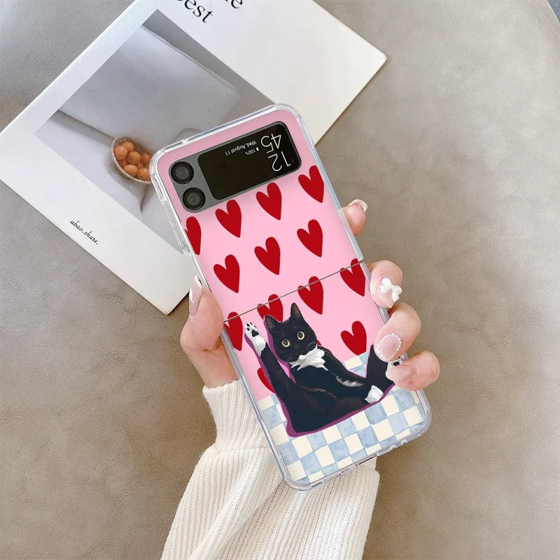 Cute Striped Animal Cat Shockproof Phone Case Cover