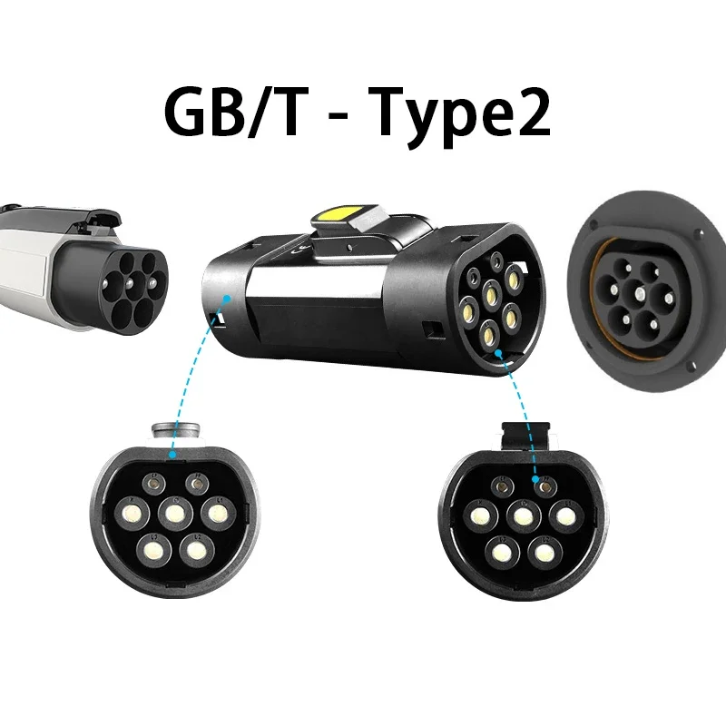 GBT to Type 2 EV Adaptor IEC 62196 To GB China Standard Cars Charge Converter Adapter 32A Pass CE Certification,ev charging adapter