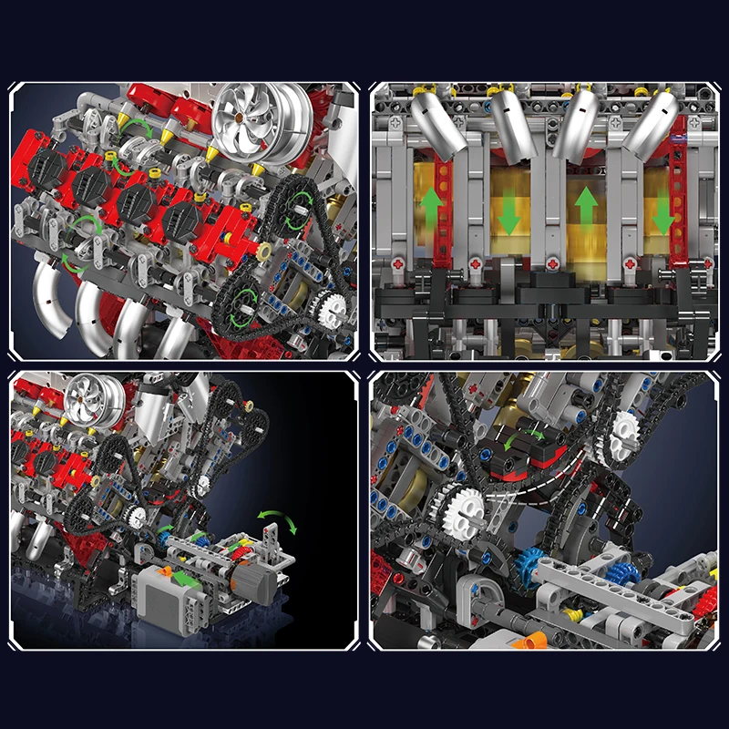 モールドキング 10130 テクニカル F488 スーパーカー V8