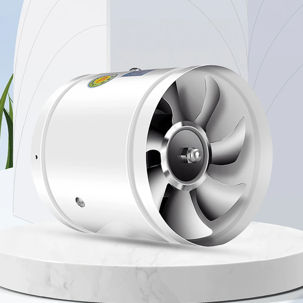 4/6/7/8 Inch Exhaust Fan Metal Pipe Exhaust Intake Fans 220V Powerful Ventilation for Restaurants Kitchens Supermarkets and More