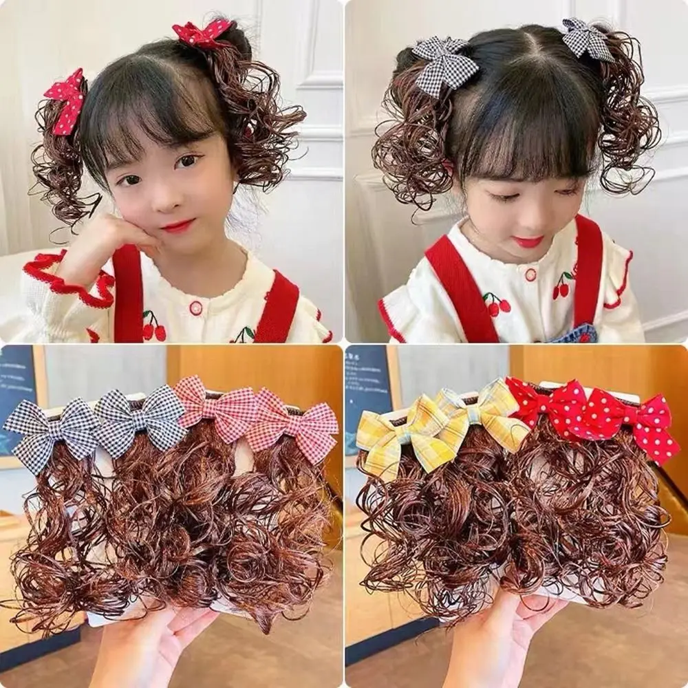 

Hair Accessories Tassels Duckbill Clip Child Bowknot Hairclip New Year Headdress Baby Wig Hairpin Children Hair Accessories