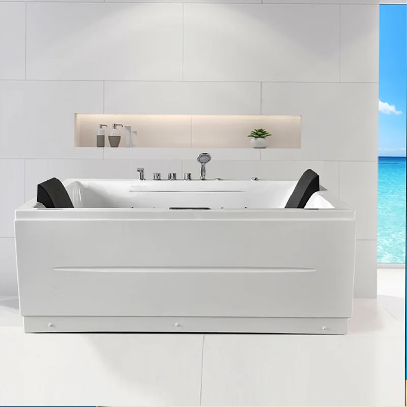 OEM  Massage Bathtub LED Constant Temperature 2 Person Jet Spa bathtubs 3
