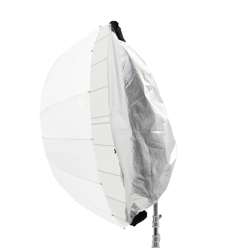 Godox UB-85D 사진 우산, 사진 스튜디오용 흰색 투명 우산, 블랙 디퓨저 커버 포함, 85cm, 105cm, 130cm, 165cm