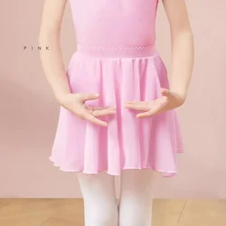 Peacock Blue Chiffon Ballet Tutu Skirt - S height 95 - 110cm (Pink)