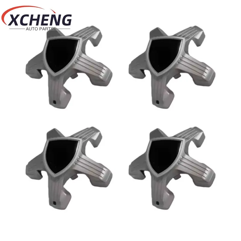 98366785XK YL022040XK 1/4pcs Silver/Black Car Wheel Center