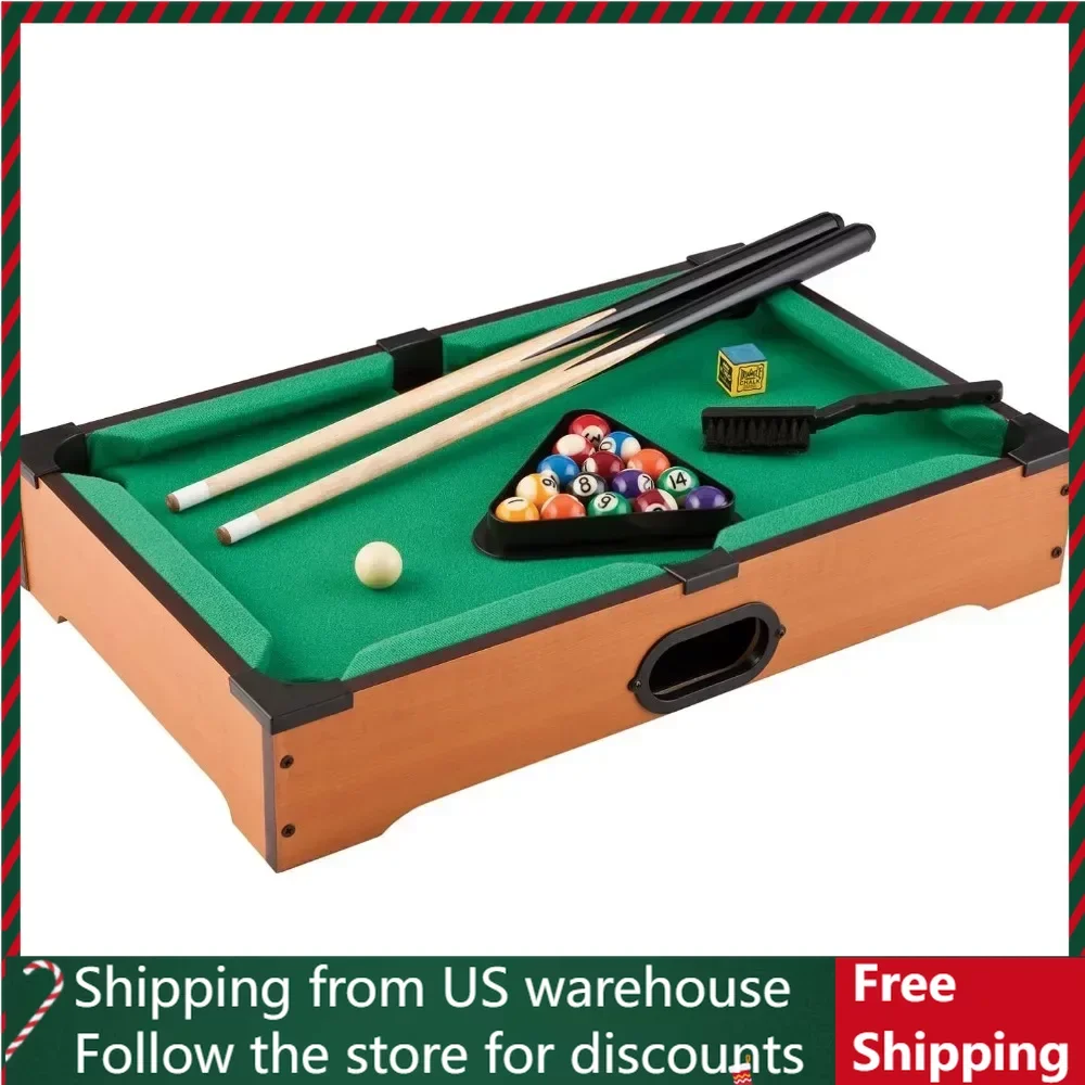 

20-дюймовый Настольный миниатюрный набор для бильярда/игр в бассейне, настольные игры для всей семьи, развлечения