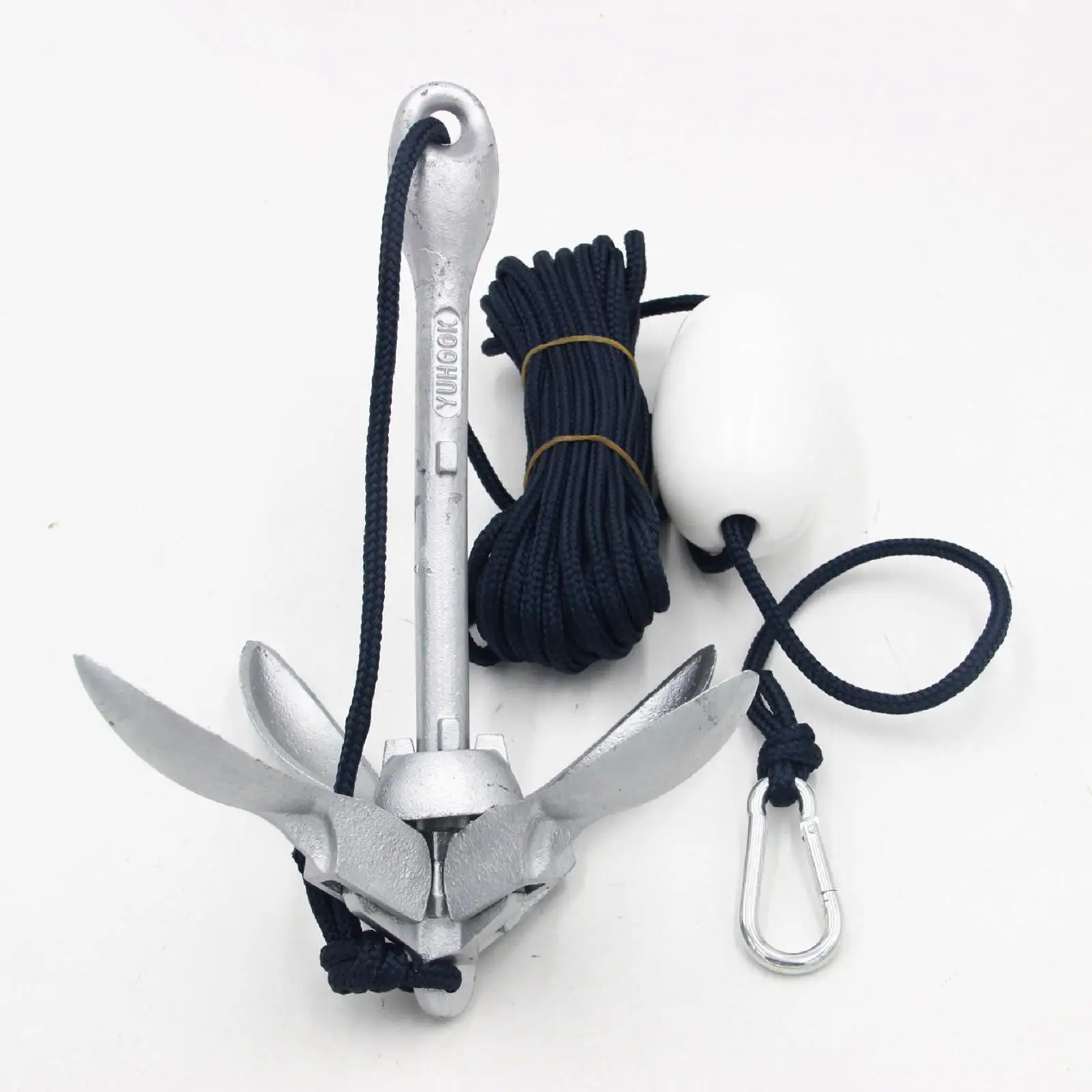 1.5kg Kayak Anchor Folding Grapnel Anchor Kit For Kayaks Canoes Jet Skis 3.5lb Kayak Folding Accessories With Hooks boat folding anchor