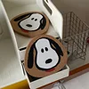 Cute Snoopy Cork Japan Style Coffee Cup Coaster Cartoon Anime Heat Insulation Table Mat for Tea Milk Mug Home Decors Accessories 5