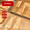 Wooden Handle Bottle Cup Brush Glass Bottle Cleaning Brush Kitchen Accessories Drink Mug Wine Cup Scrubber Cleaning Brush Gadget 3