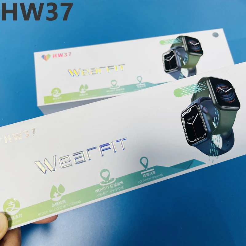 Smartwatch Series 7 HW37 Smart Watch Dial Call Waterproof Countdown Blood glucose measurement Fitness Band PK HW22plus W26 IWO13