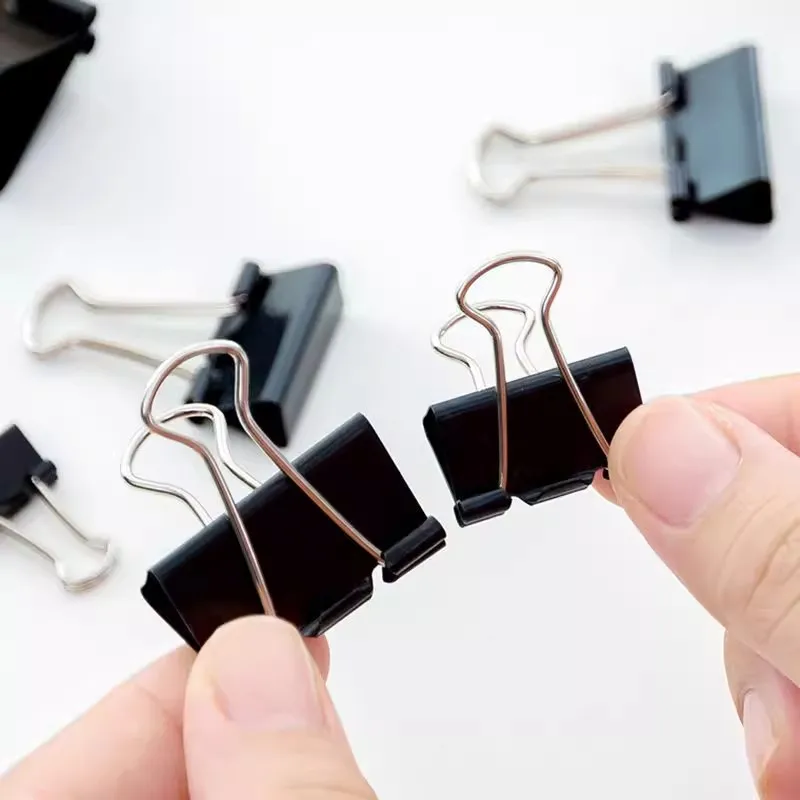Binder Paper Metal Clips 10pcs/lot Multisized Notes Letter Paper Clip Tickets Photo Grip