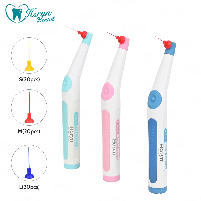 

60 Tips Dental Wireless Ultrasonic Activator Endo Ultra Activator Washing Tooth with Recharged USB Battery Dentistry Tools