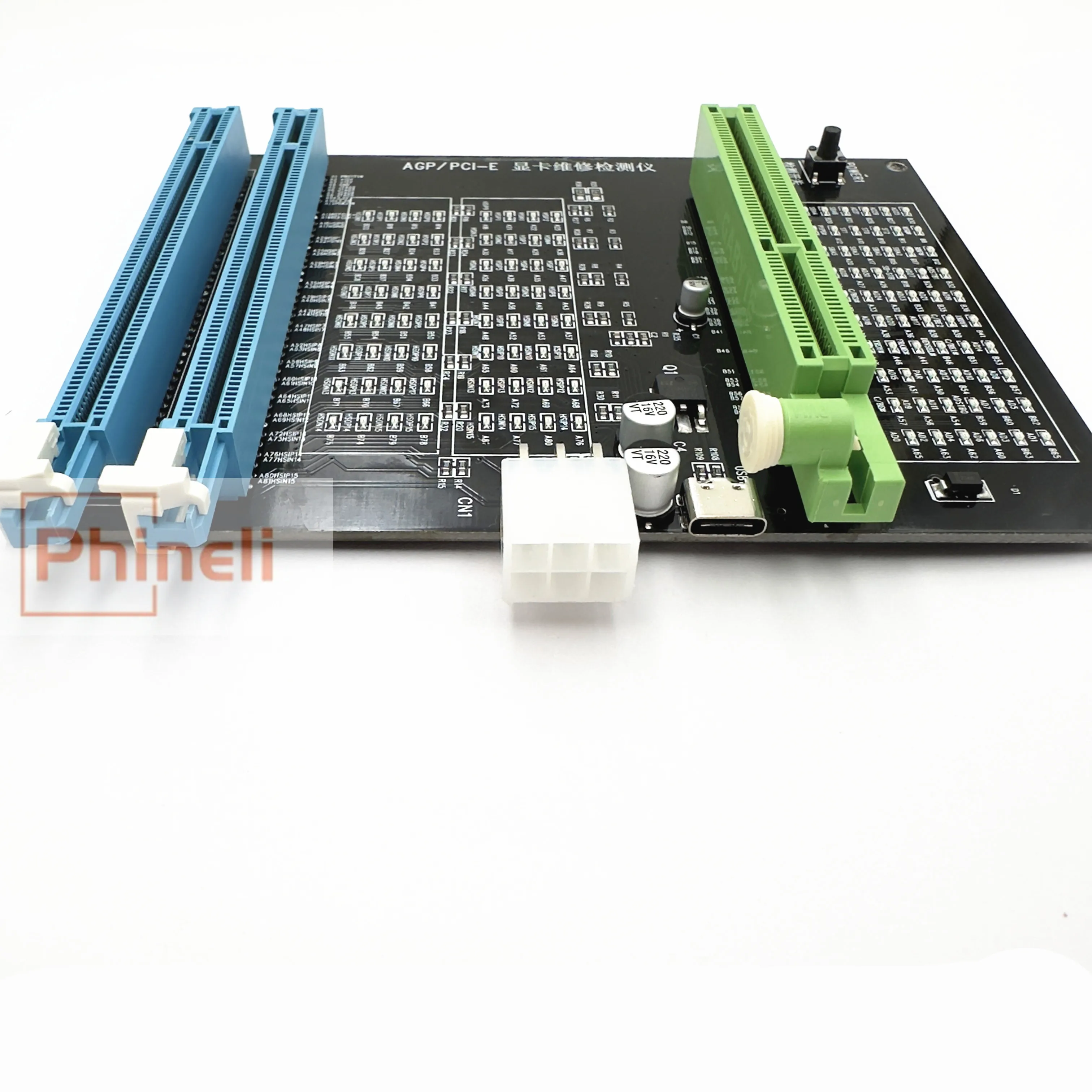 WHITE - Carte mère de Diagnostic pour PC mian, analyseur de PC à 4 WHITE - Carte mère de Diagnostic pour PC mian, analyseur de PC à 4