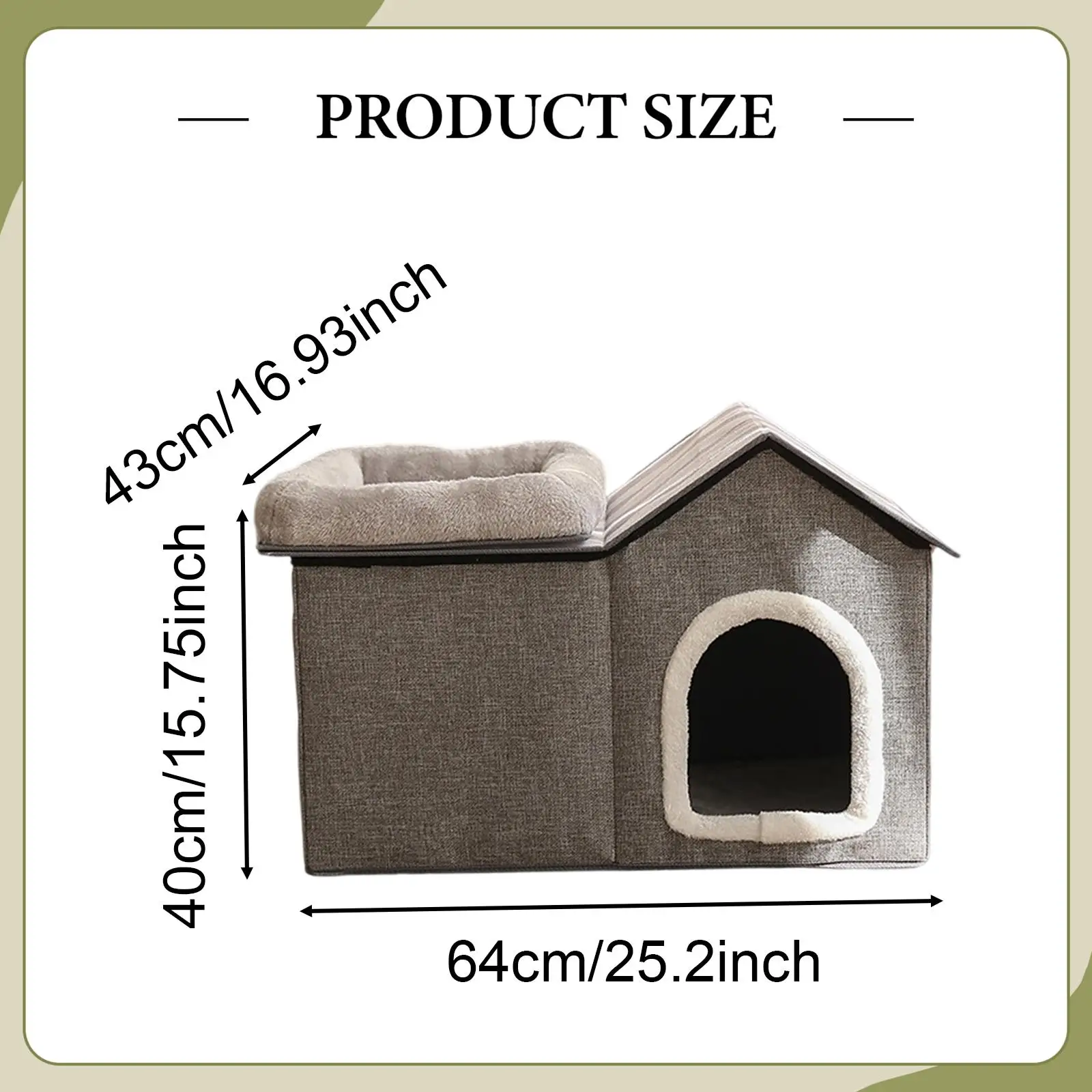 Cat House for Indoor Cats Multifunctional Comfortable Cat Bed for Small Cat