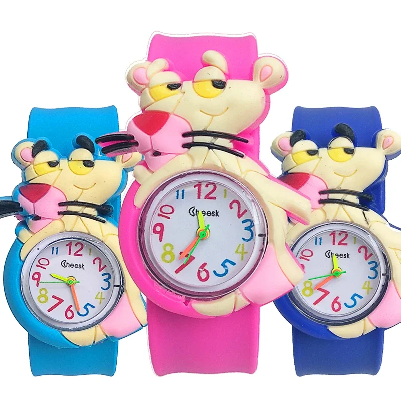 Equipo de dibujos animados Reloj infantil Bebé Tiempo de aprendizaje  Juguete Reloj de cuarzo para niños Linda serie de frutas Ver Regalo de  Navidad de niña (color)