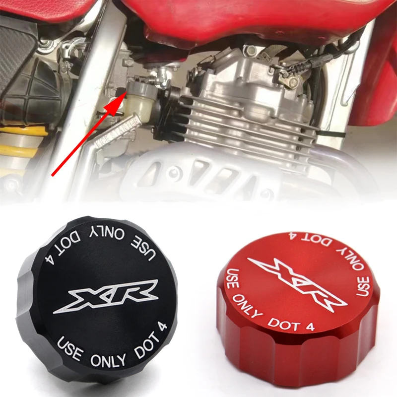 

Rear Brake Reservoir Cover for HONDA XR250R XR400R XR650R XR 250 400 650 R 250R 400R 650R Motorcycle Accessories Pump Fluid Caps