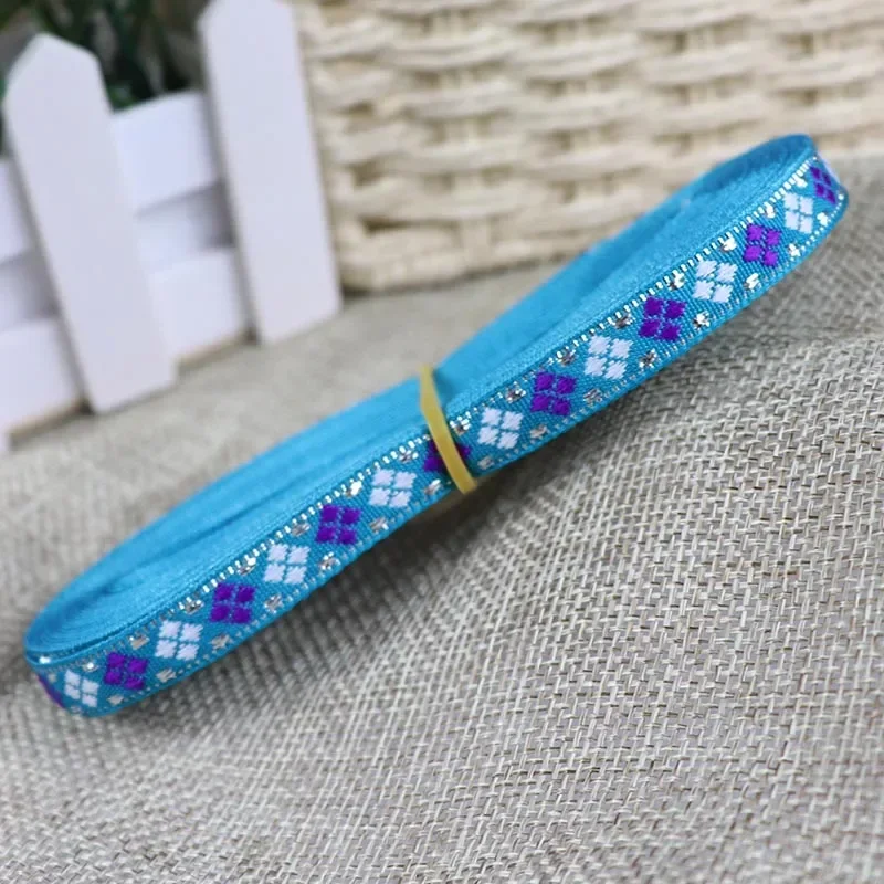 1cm Jacquard Ribbon Woven Webbing Tape 7 Yards Ethnic Trim Embroidered Lace DIY Garment Curtain Sewing Accessories Farbic ribbon decoration ribbon supplies sewing ribbon webbing craft supplies lace trim ribbon fabric craft supplies