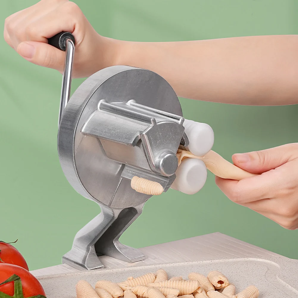 Manual Macaroni Maker Noodle Press Making Machine Homemade Pasta Maker Makes Authentic Gnocchi Pasta Seashells and More