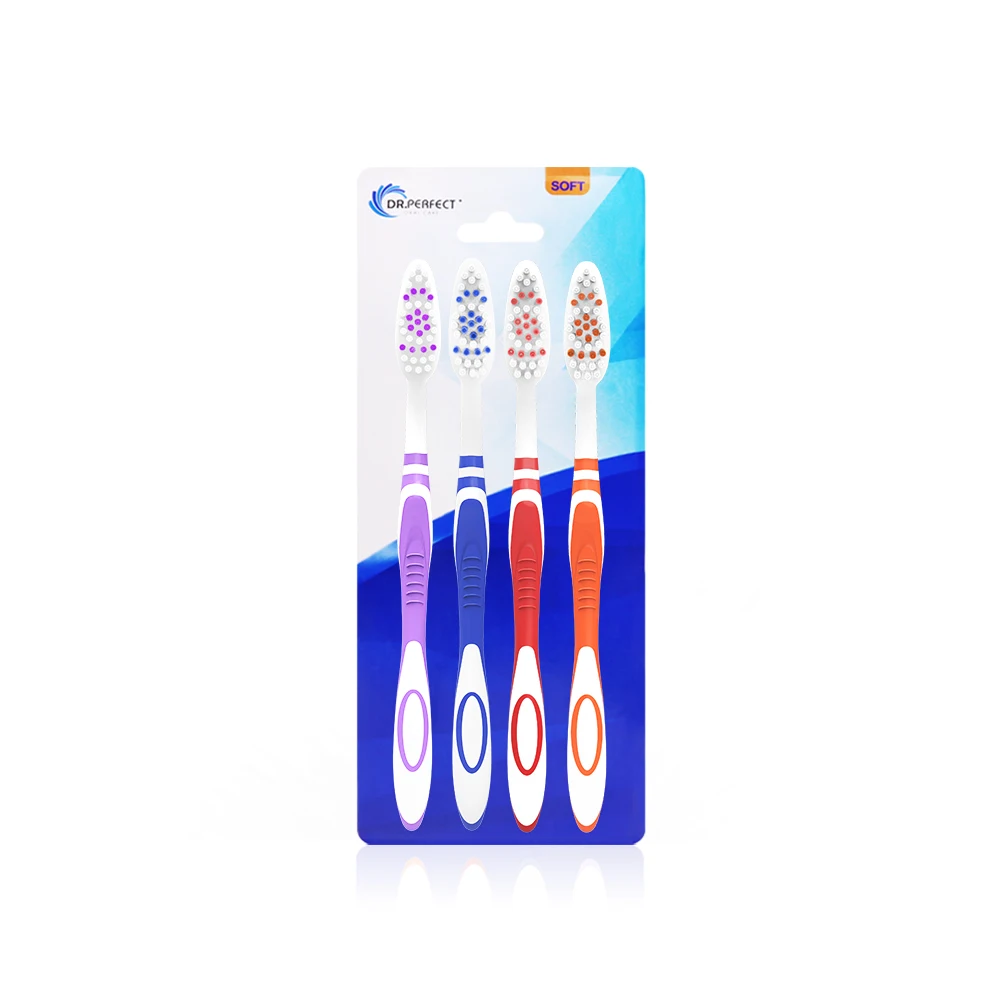 

4/8 Pcs/Lot Cheap High Quality Toothbrush Super Soft Bristle Random Color Oral Care Teeth Dental Whitening Double Oral Cleaning