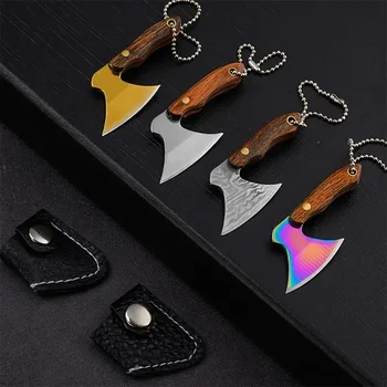 Mini Stainless Steel Axe Hatchet Key Chain