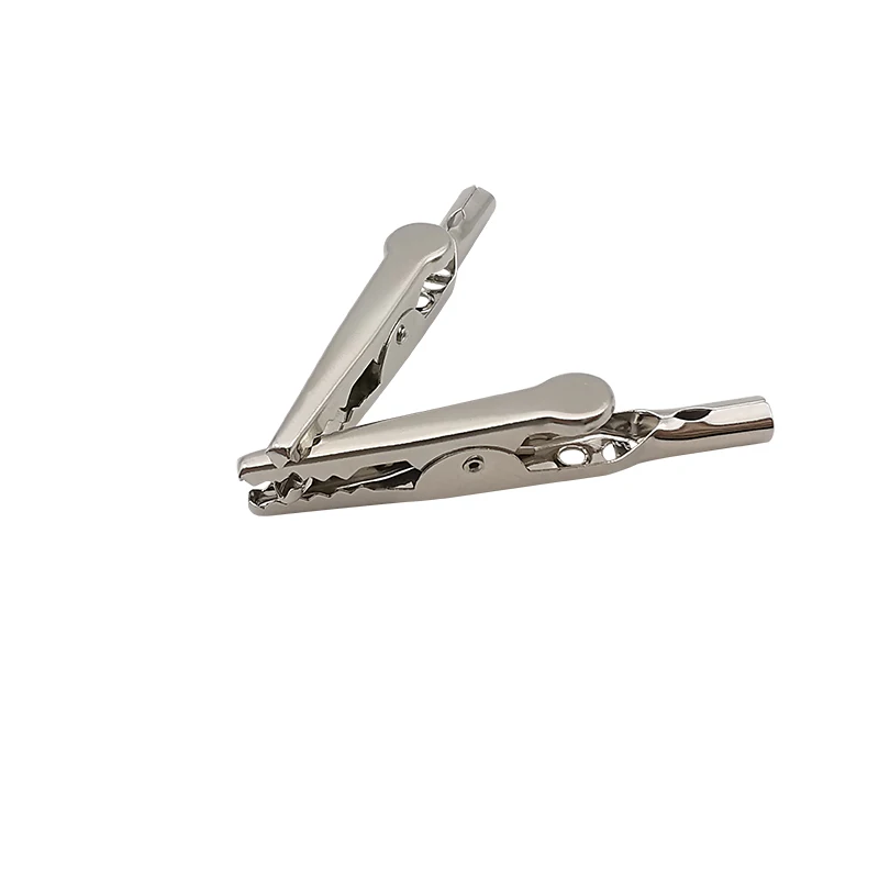 Metal Alligator Clips Connector Crocodile Electrical Test Cable Leads Testing Probe Clip Battery Clamps Length 50mm 10Pcs
