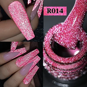 UR SUGAR 7,5 мл ярко-розовый красный светоотражающий лак ночной красивый гель Полупостоянный впитывающий УФ светодиодный эмалевые лаки для дизайна ногтей