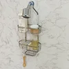 For Hanging Caddy Drilling Bathroom Storage Shower Rack Shower Without Hooks Shelves Over Organizer with Towel Bathroom 4