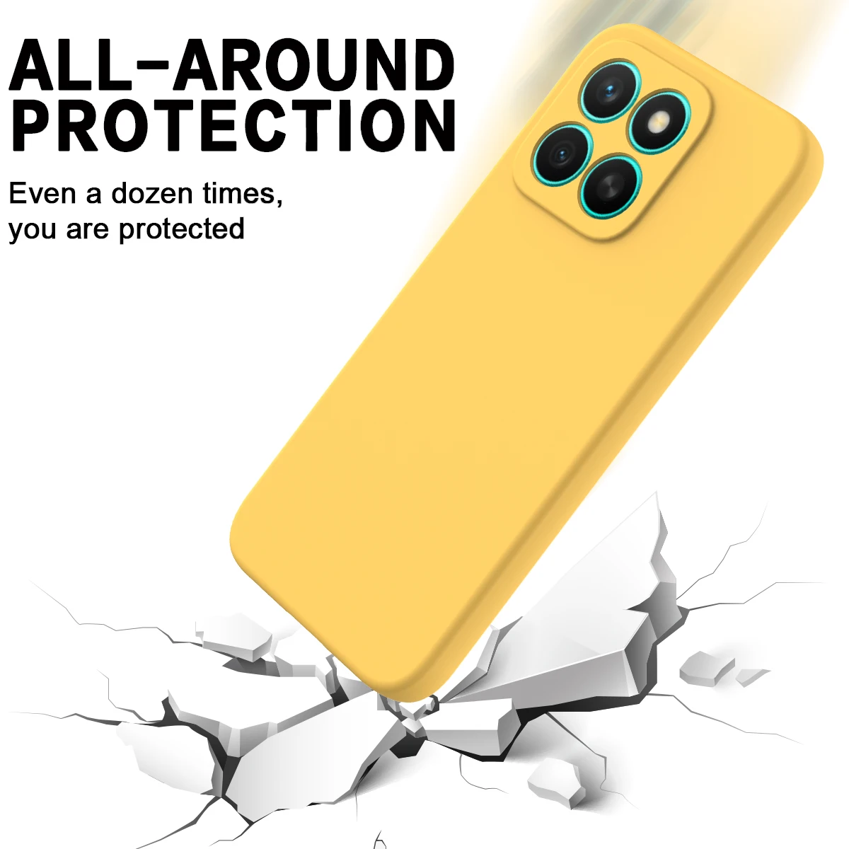 Luxury Silicone Case - Ultra-thin, Soft, Anti-fall, Shockproof Cover with Skin-feel Finish and Lanyard