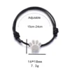 Cremation Bracelet for Ashes Stainless Steel Paw Print Urn Jewelry Adjustable Bangle Pet Dog Cat Ash Holder Memorial Gift 5