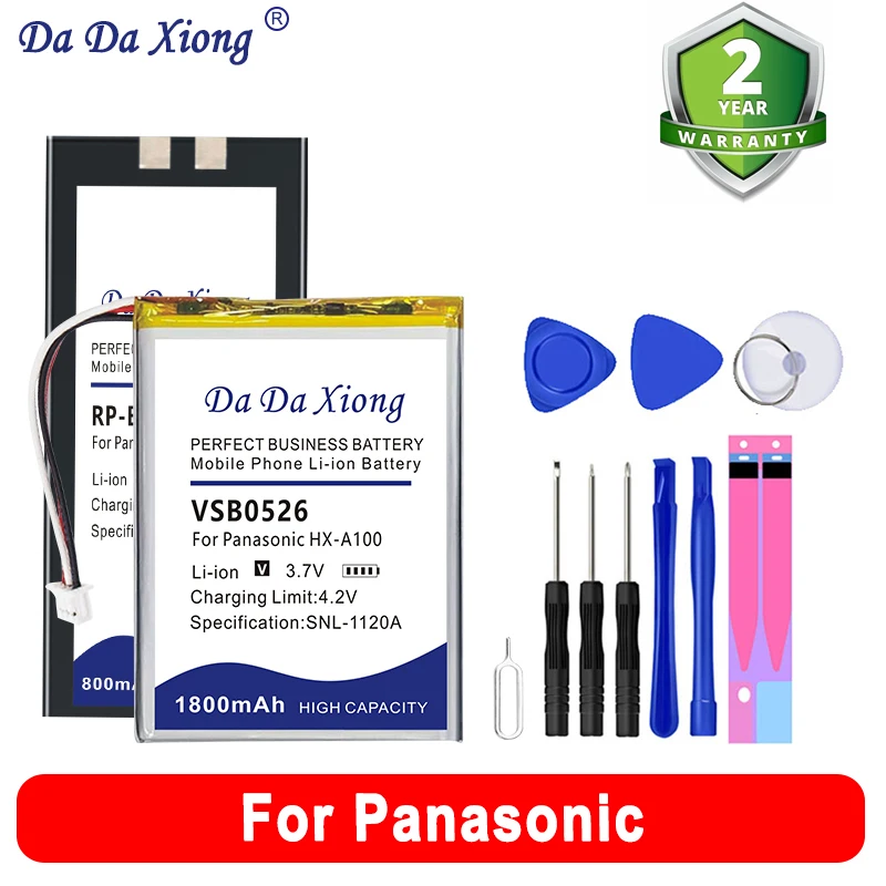 Nuova Batteria Es7006 Per Panasonic Lumix Dmc-Tz41 K0360-0570 Es7017 Rp-Bp30L Hx-A100 Es-St21 St23, Vari Lettori Cd A Cassetta Md