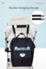 INSULAR Baby Diaper Bag Mom Maternity Packsack Infant Stroller Nappy Backpack Nursing Changing Bag Large Capacity Multi-function 3