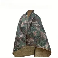 Button style camouflage Woobie blanket with waterproof cape lining, suitable for outdoor camping, hiking, hunting 1