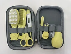 Deluxe 8 - Piece Health & Grooming Set with Portable Case (Yellow)