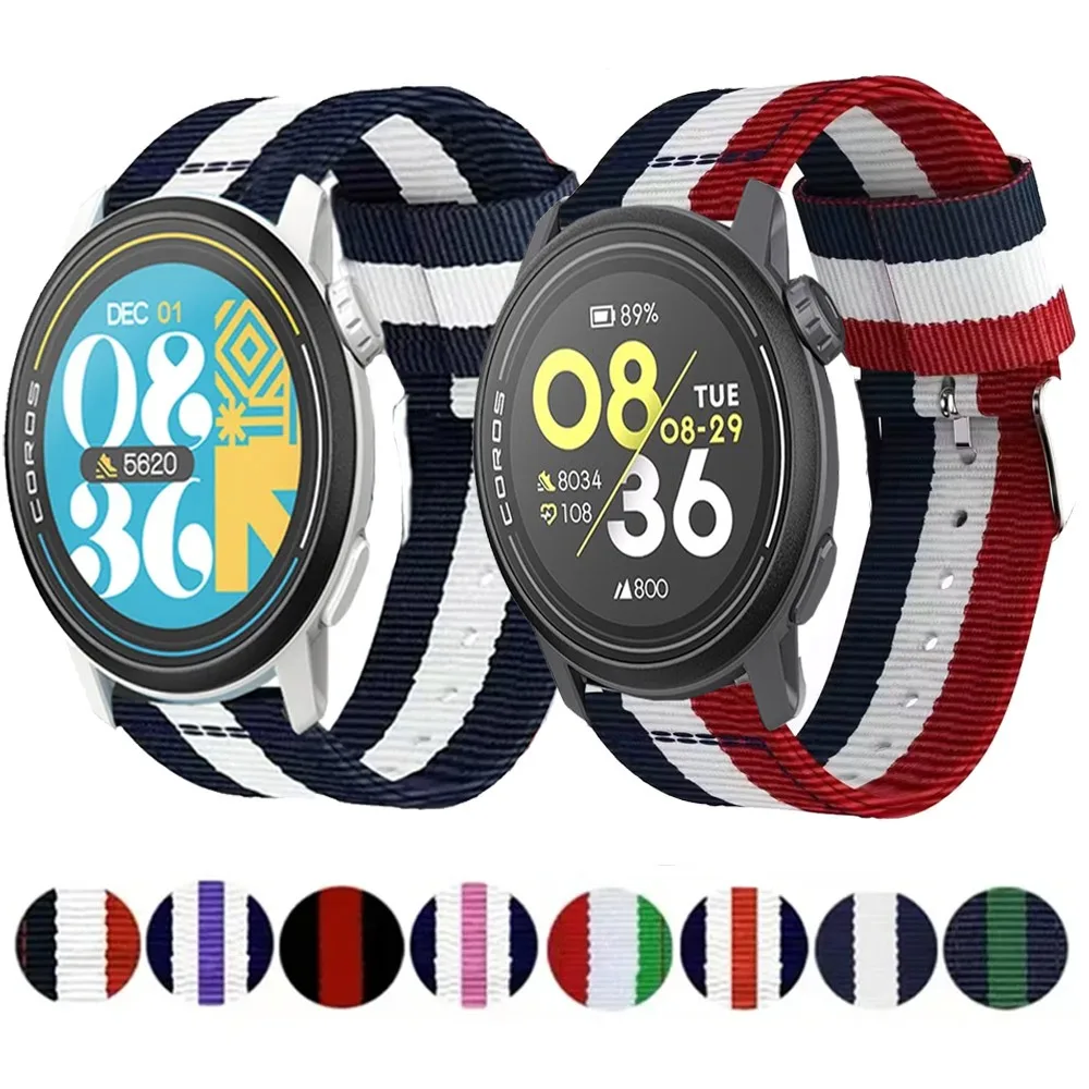 22mm Breathable Canvas Nylon Loop Strap