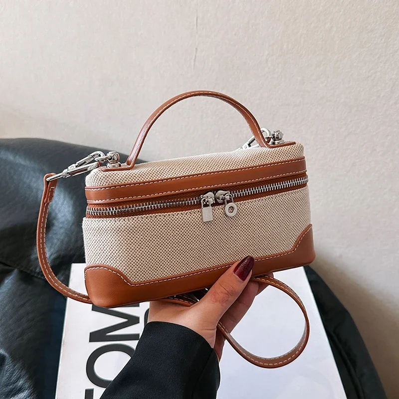 

Модные однотонные сумки через плечо с внутренним отделением, женские сумки с карманами на молнии, Лидер продаж 2024