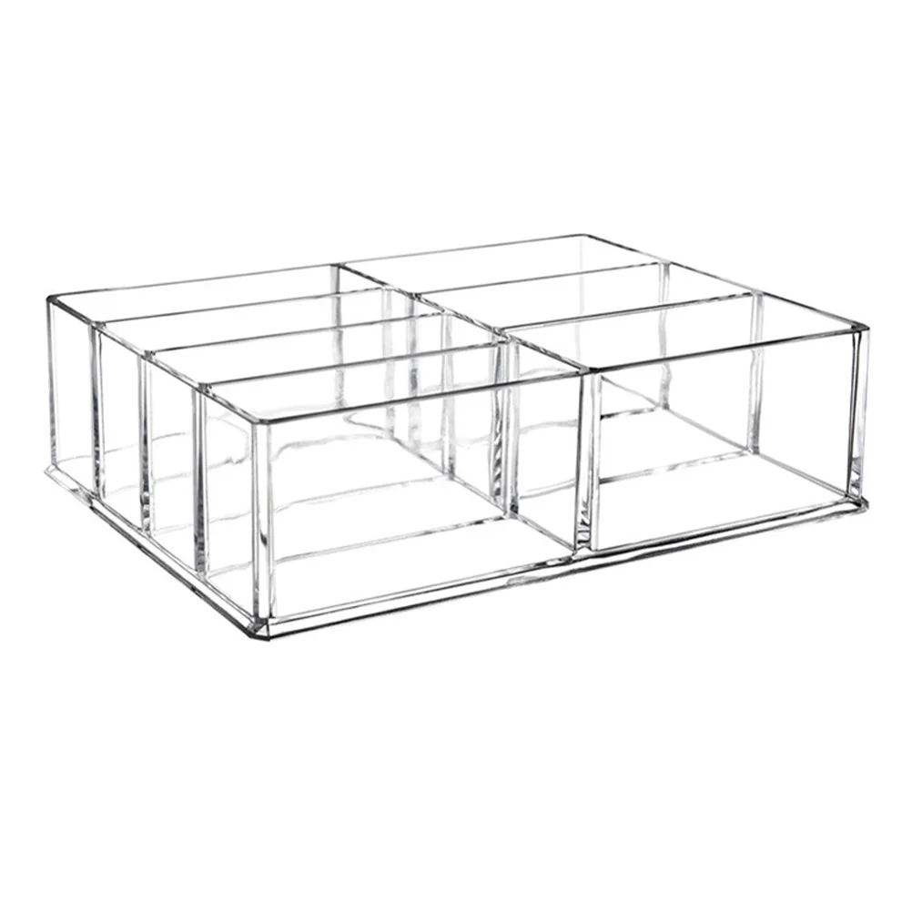 

Storage Box Organizer Clear Makeup Transparent Case Highlight Brush Holder Acrylic Tools Office Nail Polish